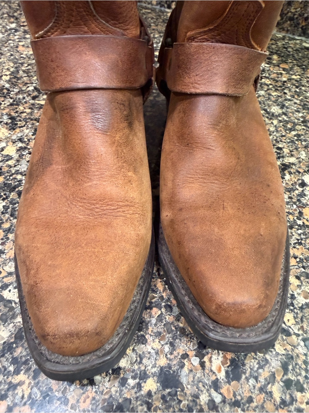 Ladies unbranded Brown Leather Harness Boots 7 - Picture 12 of 12